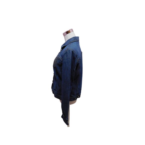 Vtg Code Bleu Denim Jacket M - Embroidered Pockets - Excellent - Picture 10 of 11